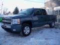 2011 Blue Granite Metallic Chevrolet Silverado 1500 LT Extended Cab 4x4  photo #1