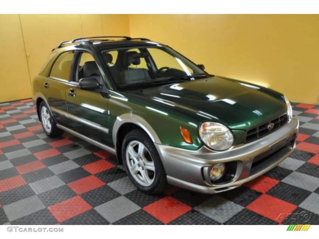 2003 Impreza Outback Sport Wagon - Savanna Green Metallic / Gray photo #1