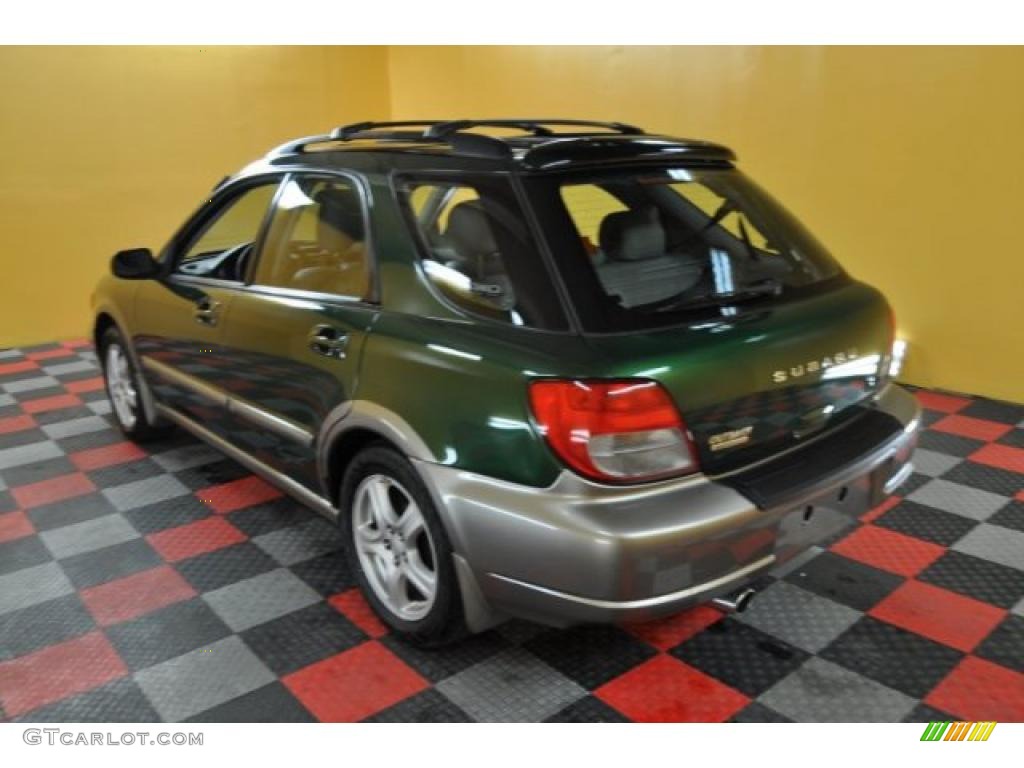 2003 Impreza Outback Sport Wagon - Savanna Green Metallic / Gray photo #3