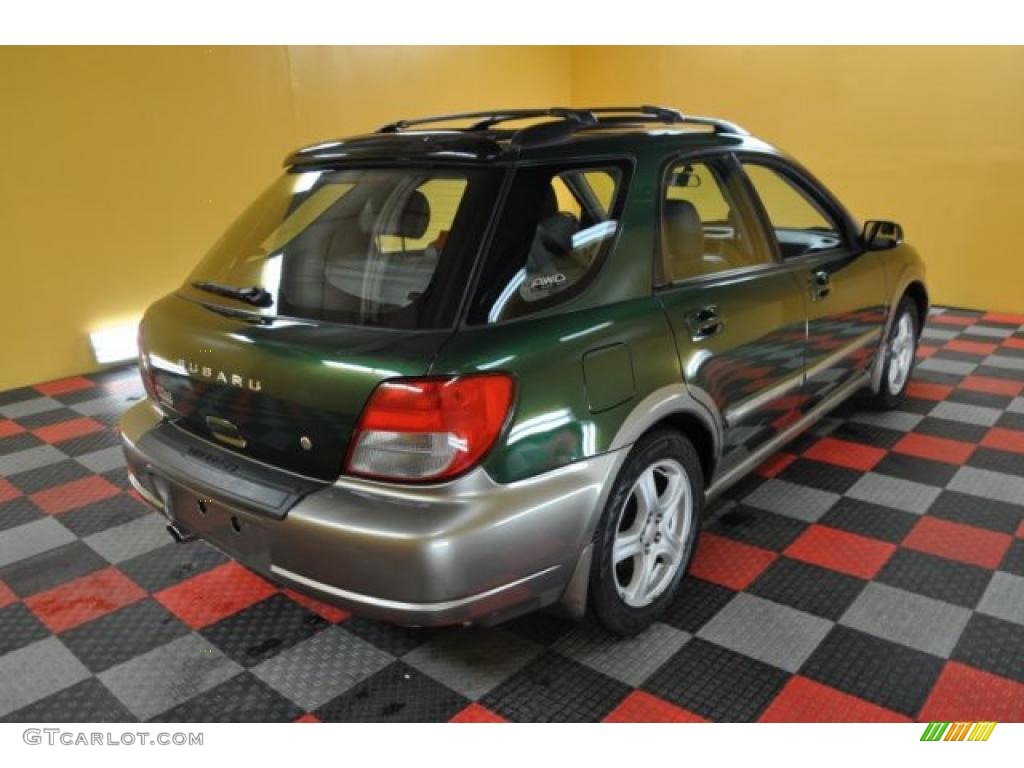 2003 Impreza Outback Sport Wagon - Savanna Green Metallic / Gray photo #4