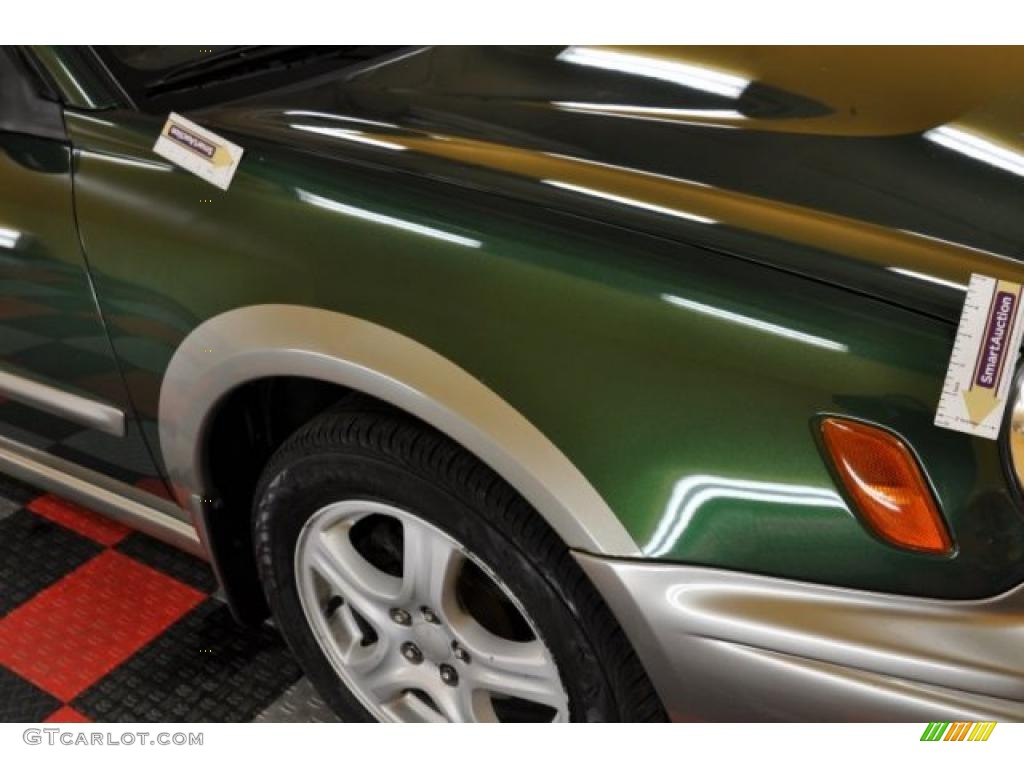 2003 Impreza Outback Sport Wagon - Savanna Green Metallic / Gray photo #28