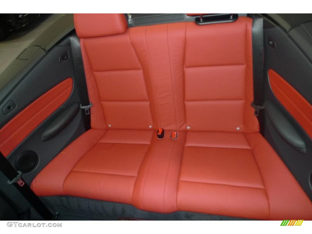 Coral Red Interior 2011 BMW 1 Series 128i Convertible Photo #43621035