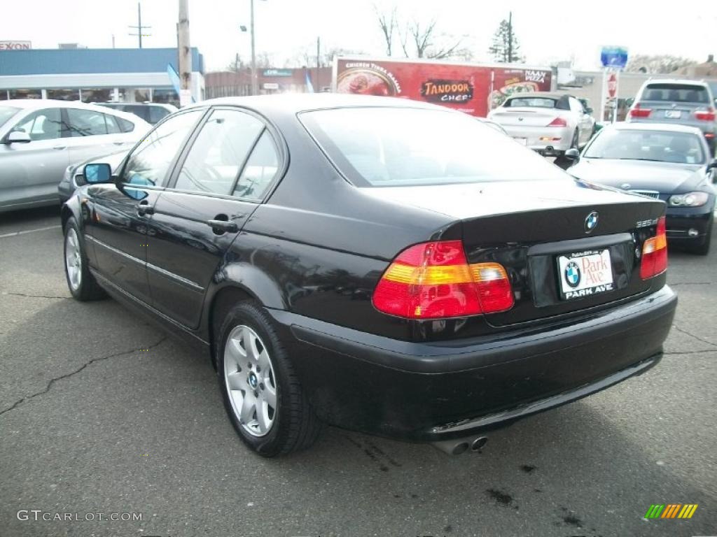 2003 3 Series 325xi Sedan - Jet Black / Grey photo #7