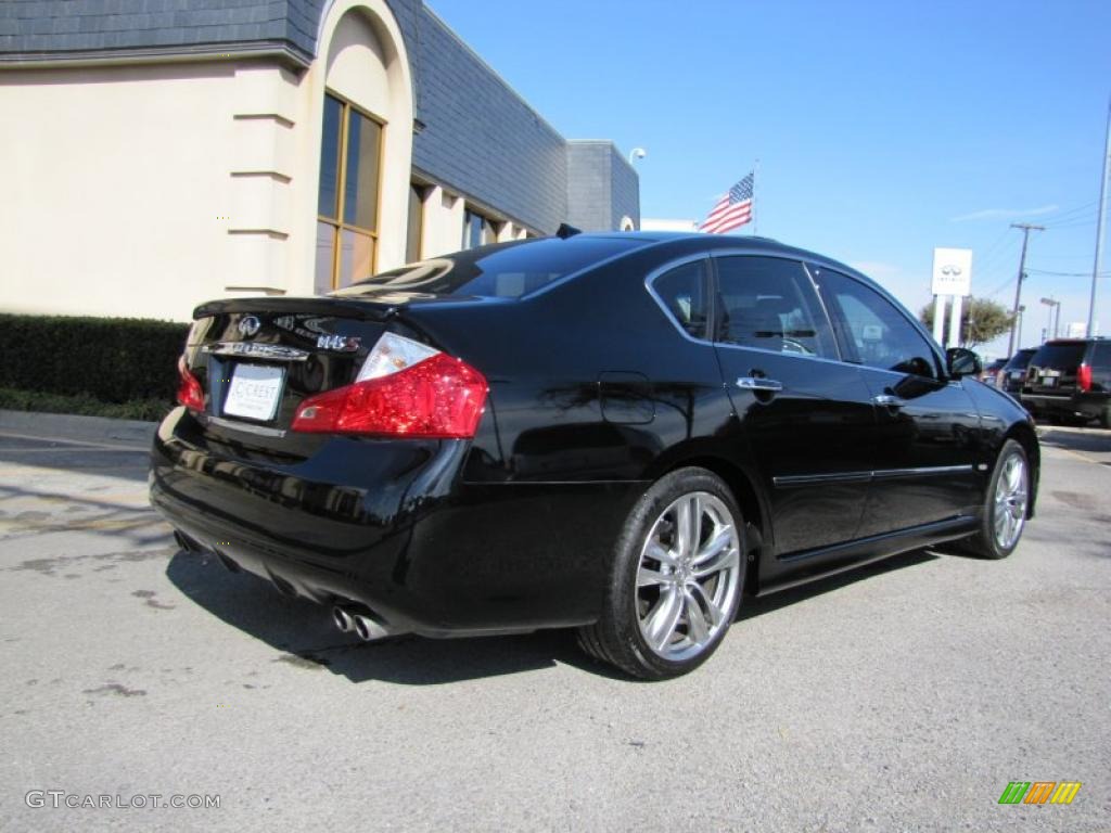Black Obsidian 2008 Infiniti M 45 S Sedan Exterior Photo #43624404