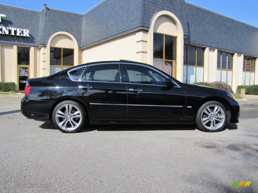 Black Obsidian 2008 Infiniti M 45 S Sedan Exterior Photo #43624416