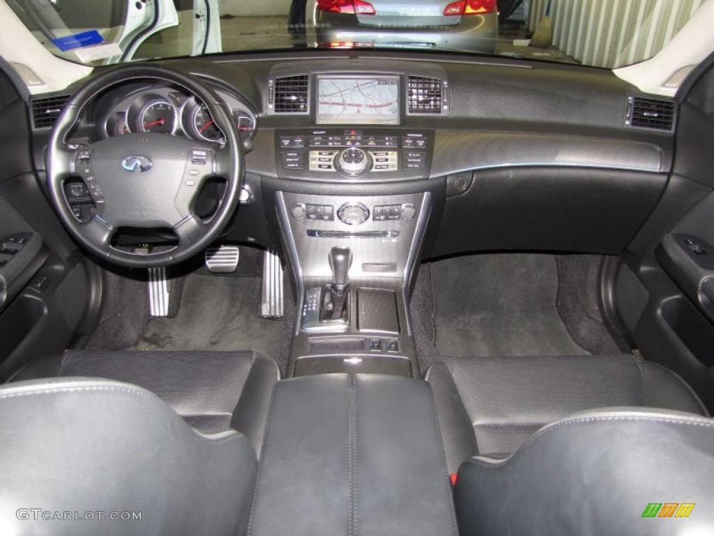 2008 Infiniti M 45 S Sedan Graphite Dashboard Photo #43624472