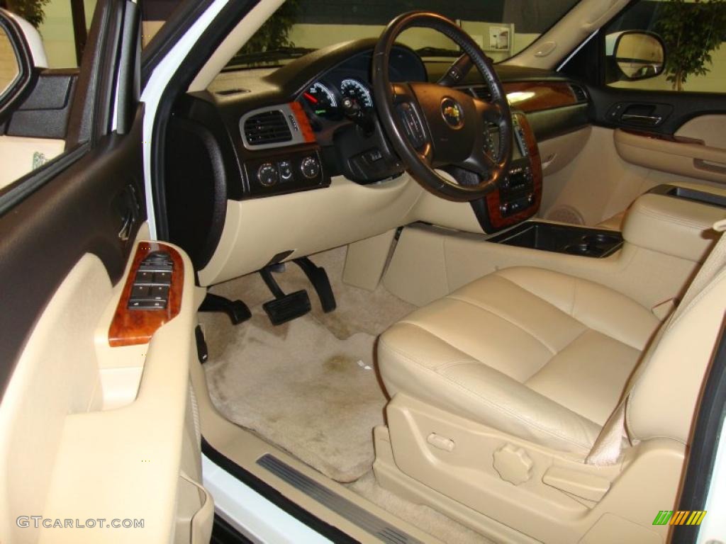 Light Cashmere/Ebony Interior 2008 Chevrolet Tahoe Hybrid 4x4 Photo #43625868