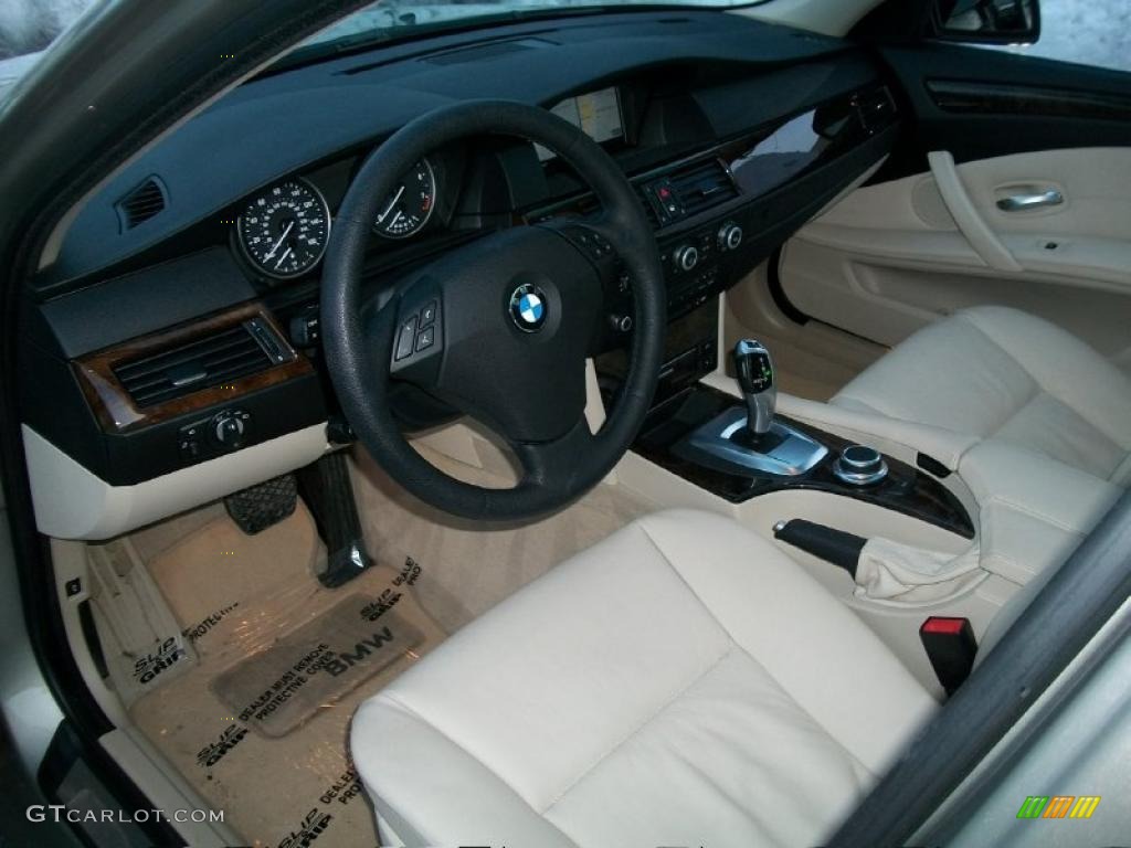 Beige Interior 2008 BMW 5 Series 535xi Sports Wagon Photo #43625901