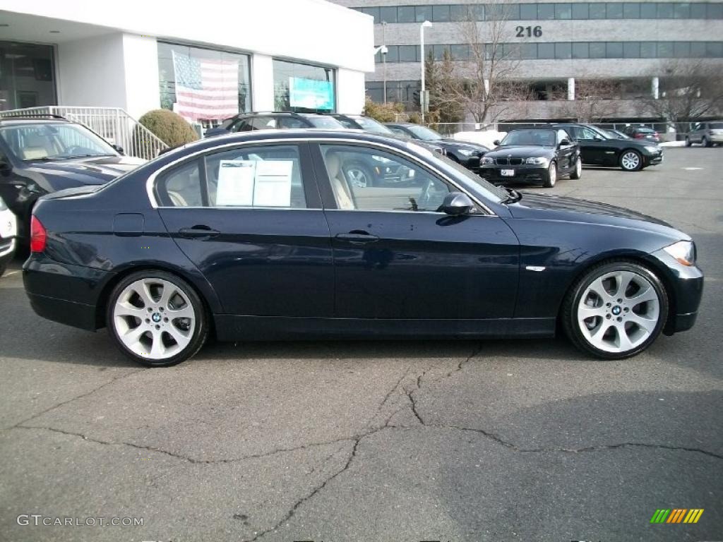 2008 3 Series 335i Sedan - Monaco Blue Metallic / Beige photo #4