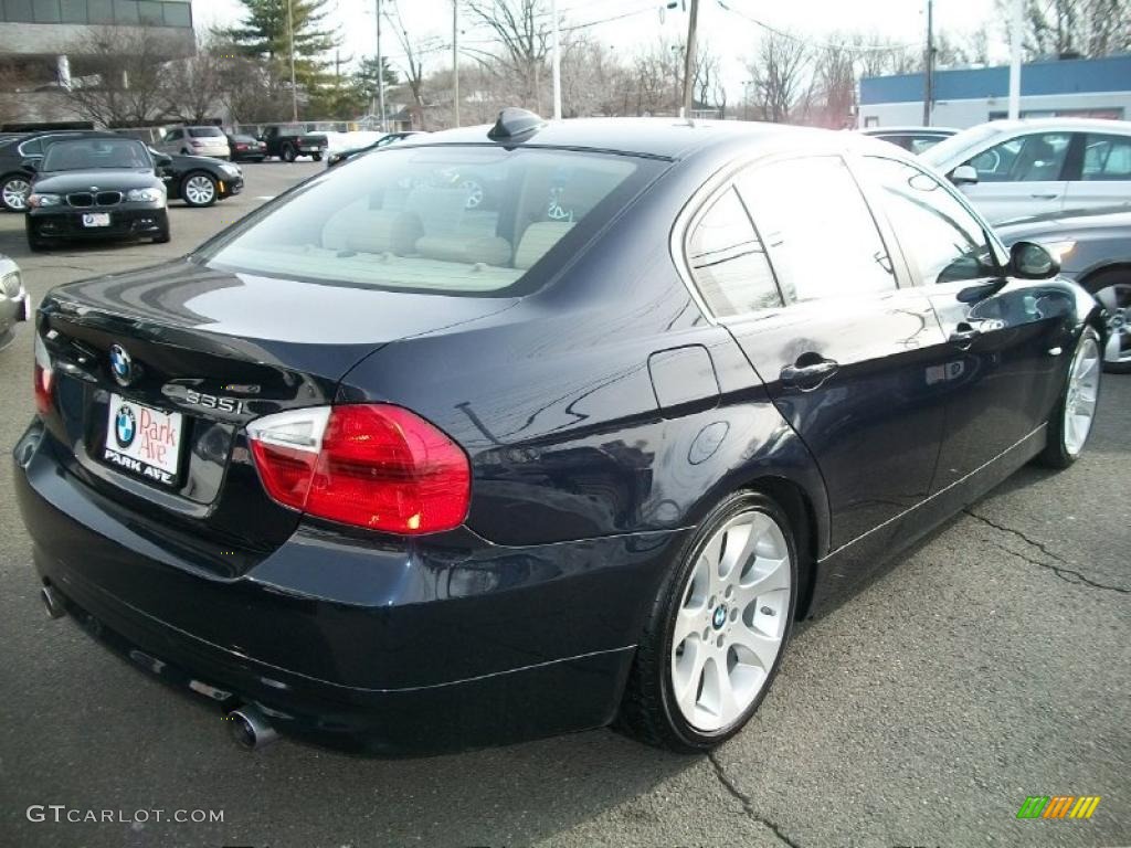 2008 3 Series 335i Sedan - Monaco Blue Metallic / Beige photo #5