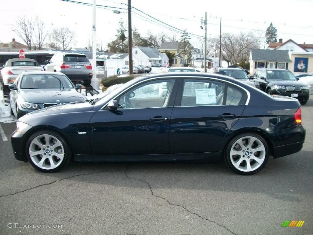 2008 3 Series 335i Sedan - Monaco Blue Metallic / Beige photo #8