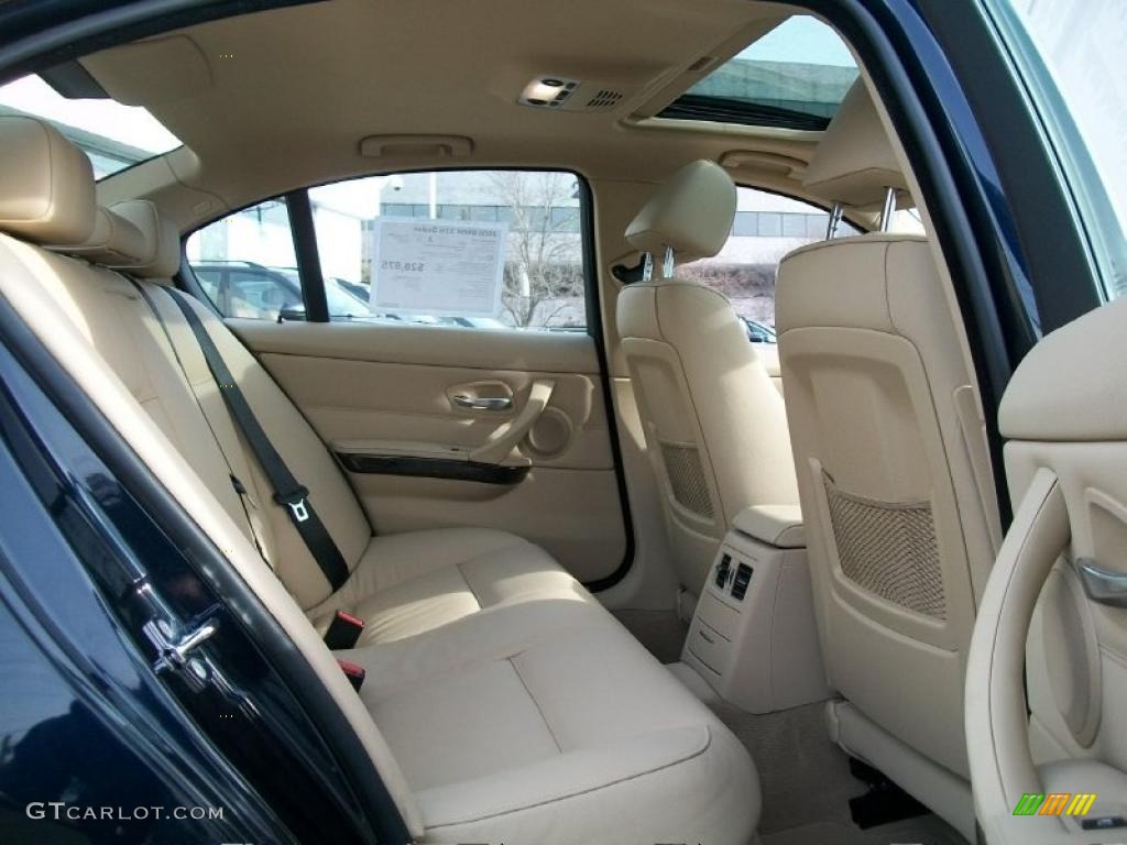 2008 3 Series 335i Sedan - Monaco Blue Metallic / Beige photo #25