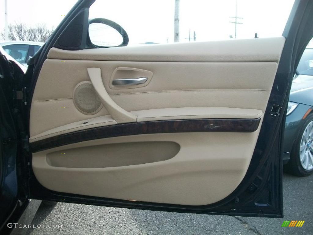 2008 3 Series 335i Sedan - Monaco Blue Metallic / Beige photo #26