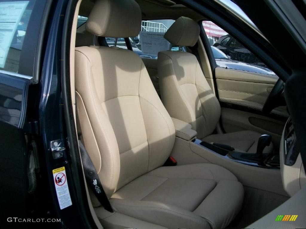 2008 3 Series 335i Sedan - Monaco Blue Metallic / Beige photo #30