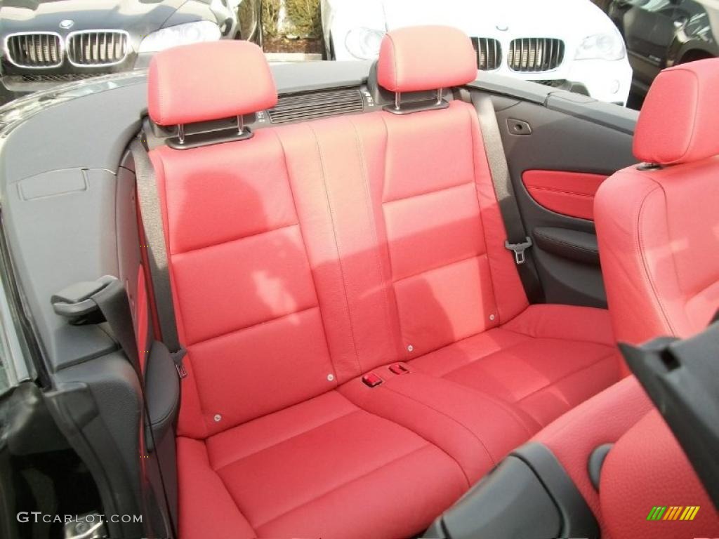 Coral Red Boston Leather Interior 2010 BMW 1 Series 128i Convertible Photo #43628240