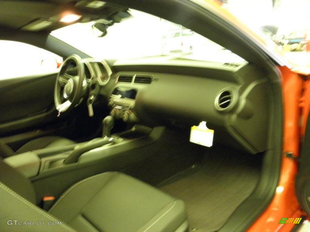 2011 Camaro LT/RS Coupe - Inferno Orange Metallic / Black photo #5