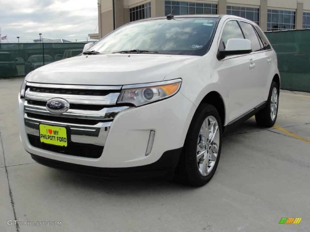 White Platinum Tri-Coat 2011 Ford Edge Limited Exterior Photo #43631388