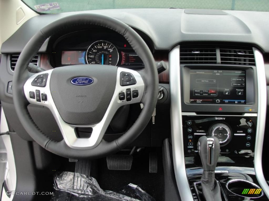 2011 Ford Edge Limited Charcoal Black Dashboard Photo #43631628
