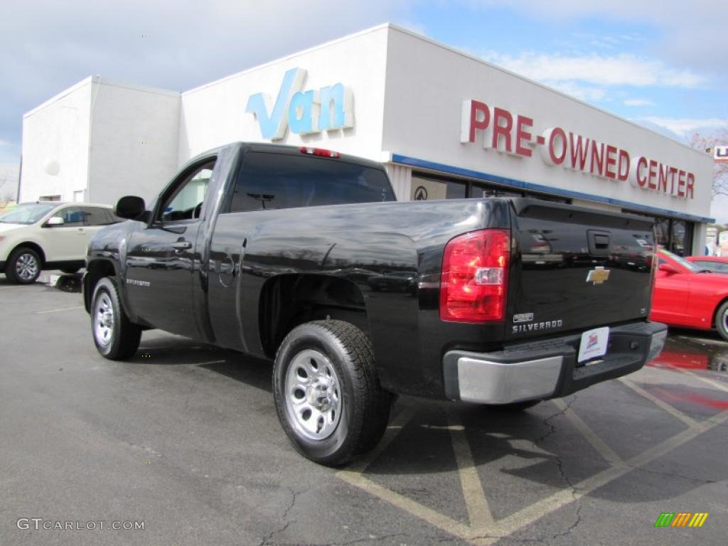 2008 Silverado 1500 Work Truck Regular Cab - Black / Dark Titanium photo #5