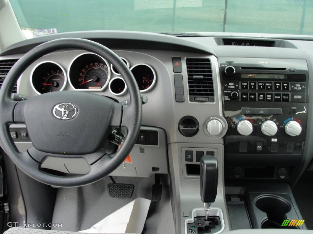 2011 Toyota Tundra Texas Edition Double Cab Graphite Gray Dashboard Photo #43637316