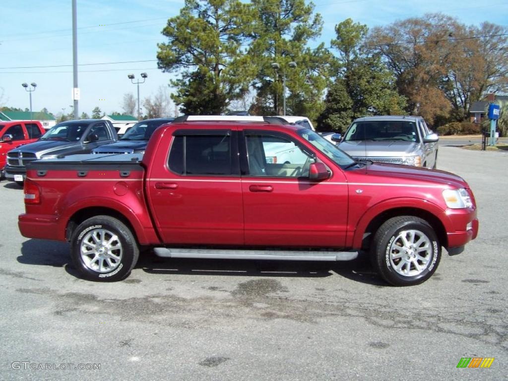 Red Fire 2007 Ford Explorer Sport Trac Limited Exterior Photo #43640184