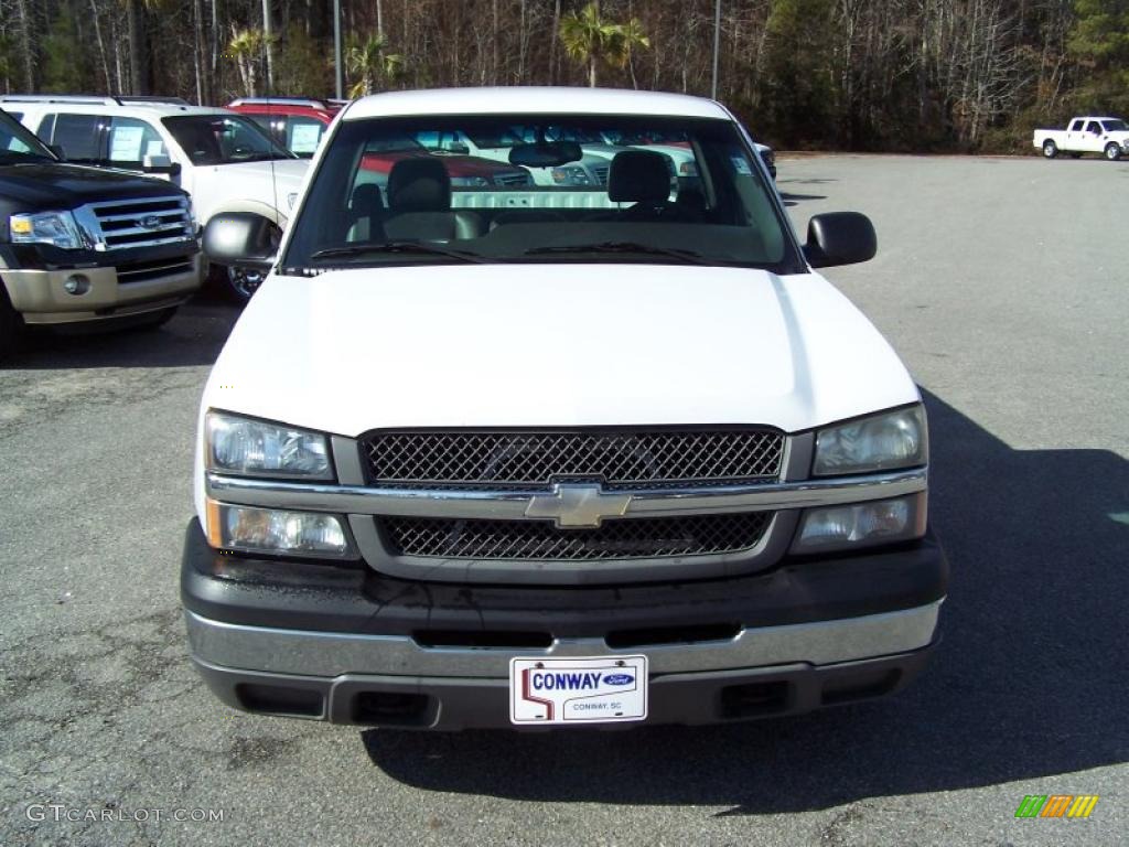 2003 Silverado 1500 Regular Cab - Summit White / Dark Charcoal photo #2