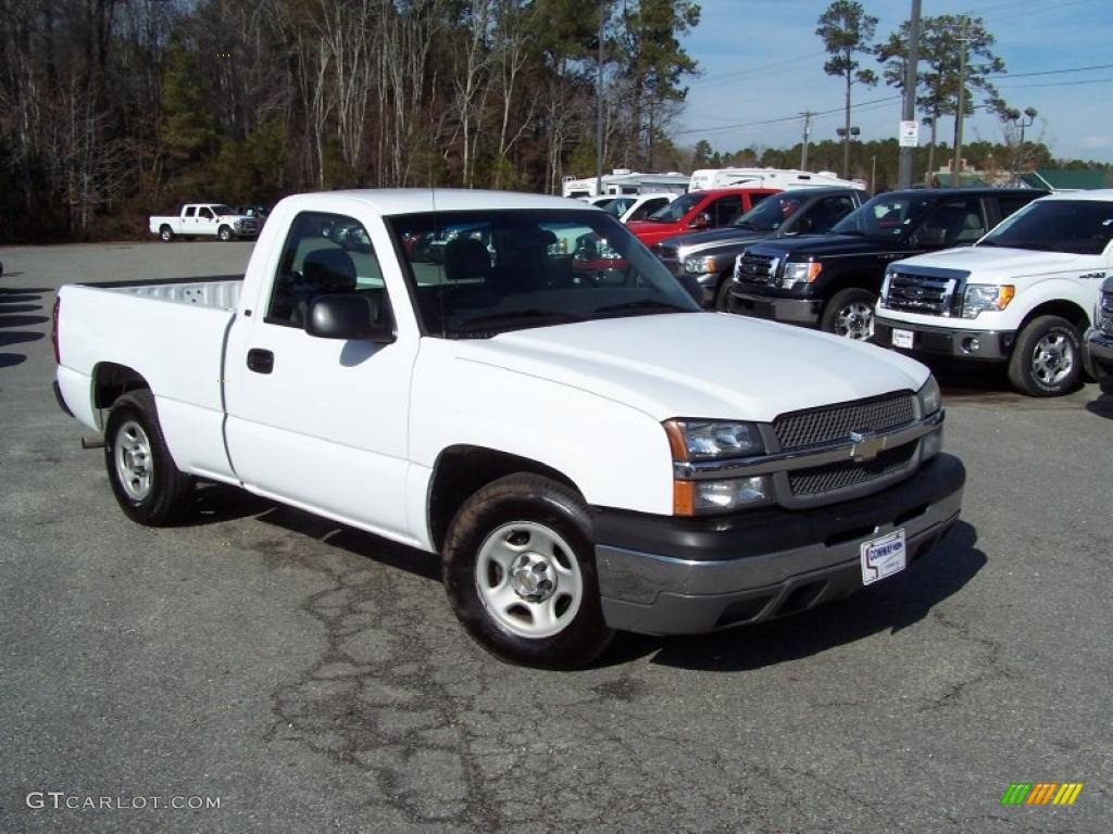 2003 Silverado 1500 Regular Cab - Summit White / Dark Charcoal photo #3