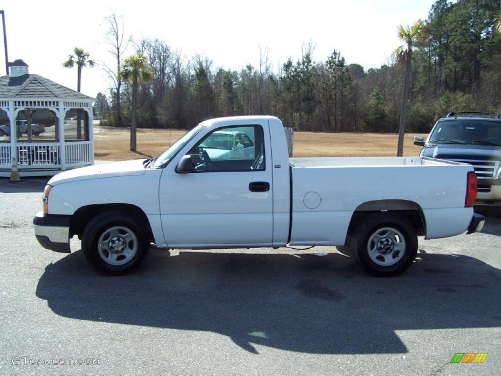 2003 Silverado 1500 Regular Cab - Summit White / Dark Charcoal photo #8