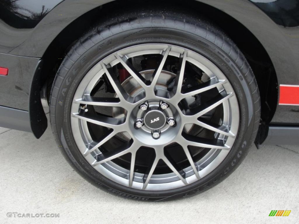 2011 Mustang Shelby GT500 SVT Performance Package Coupe - Ebony Black / Charcoal Black/Red photo #15