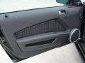 2011 Ford Mustang Charcoal Black/Red Interior Door Panel Photo