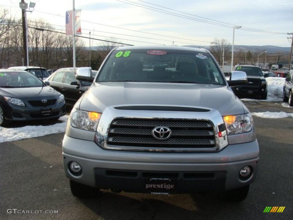 2008 Tundra Limited CrewMax 4x4 - Silver Sky Metallic / Graphite Gray photo #2