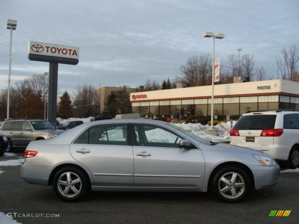 2004 Accord EX Sedan - Satin Silver Metallic / Black photo #1