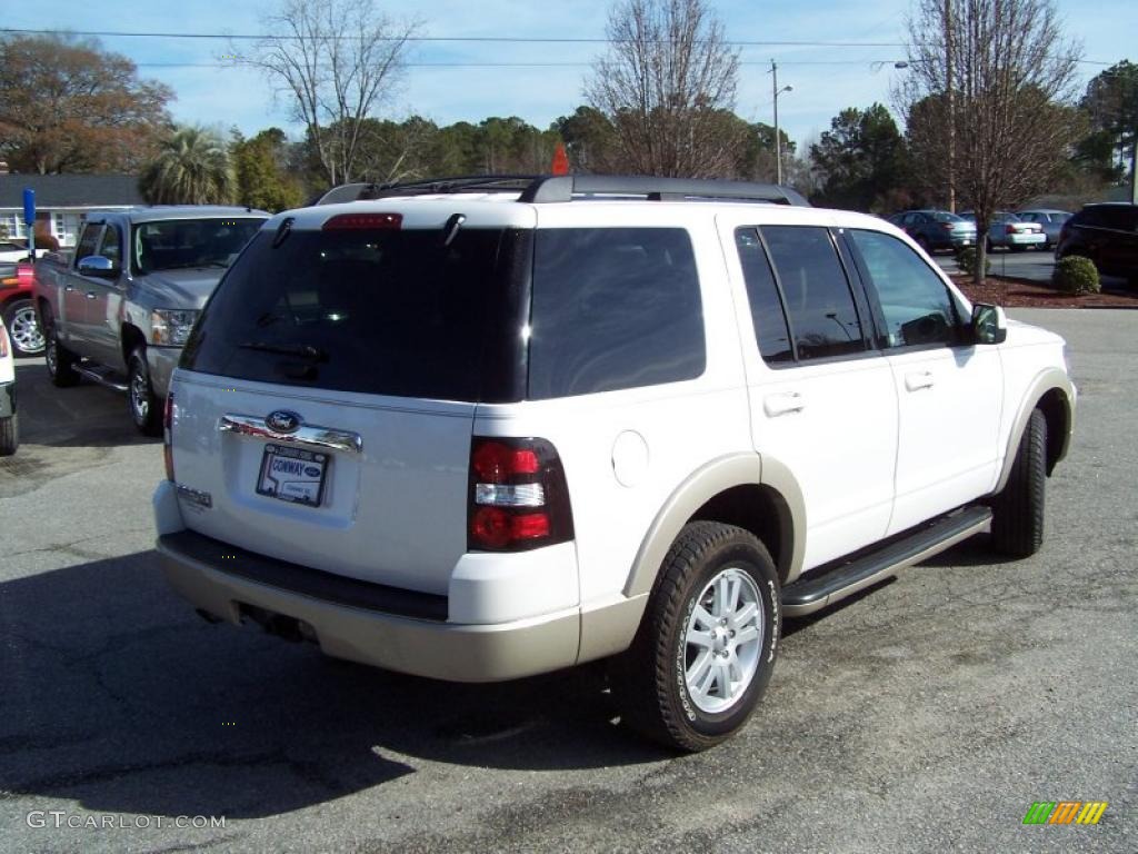 2010 Explorer Eddie Bauer - White Suede / Camel photo #5