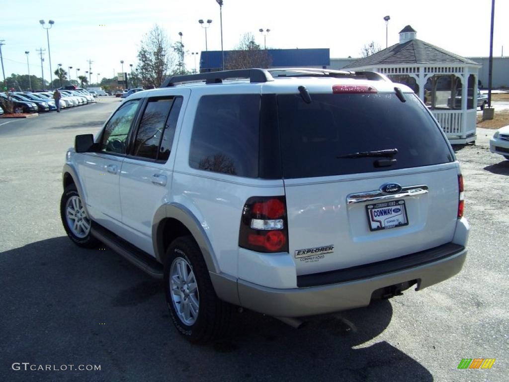 2010 Explorer Eddie Bauer - White Suede / Camel photo #7
