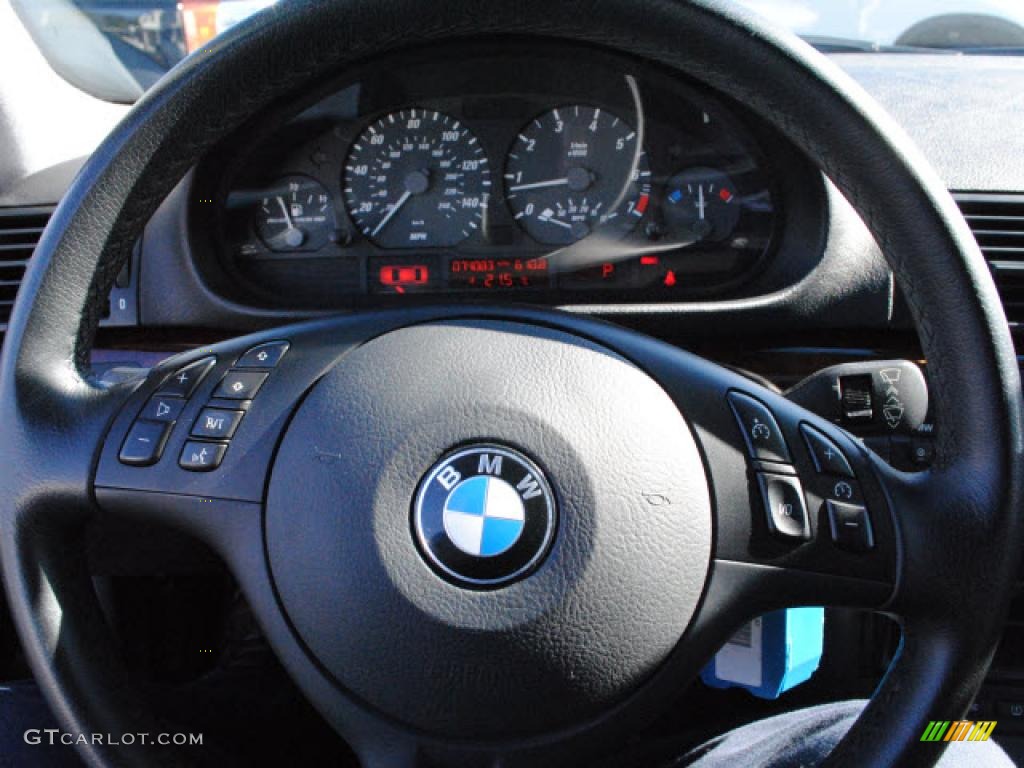 2005 3 Series 325i Coupe - Jet Black / Black photo #20