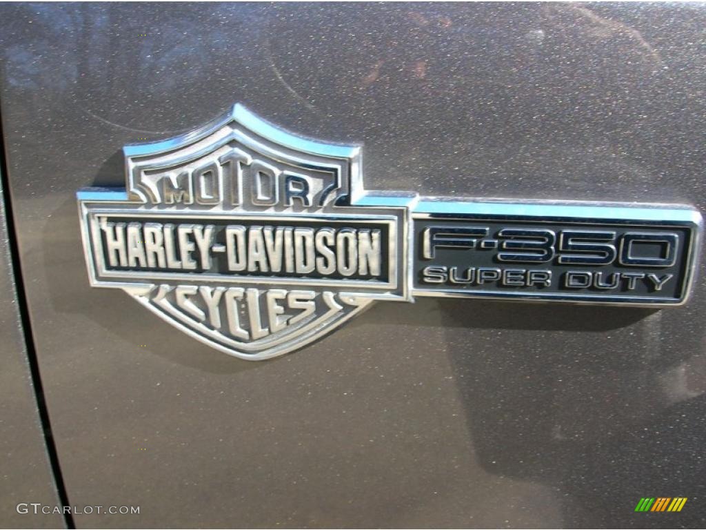 2006 F350 Super Duty Harley Davidson Crew Cab 4x4 - Dark Shadow Grey Metallic / Black photo #15