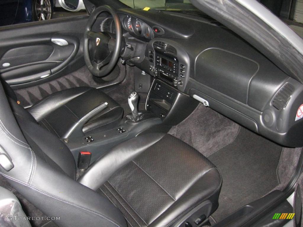 Black Interior 2003 Porsche 911 Carrera Cabriolet Photo #43656351