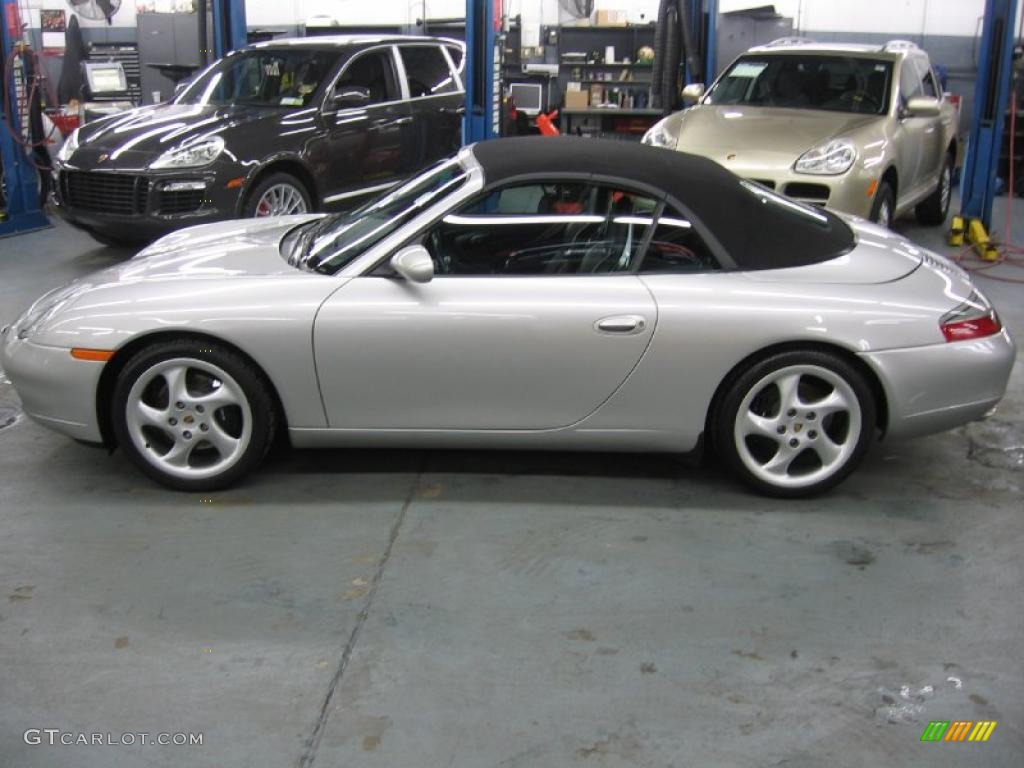 Arctic Silver Metallic 1999 Porsche 911 Carrera Cabriolet Exterior Photo #43656475