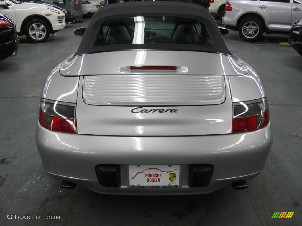 1999 911 Carrera Cabriolet - Arctic Silver Metallic / Black photo #5