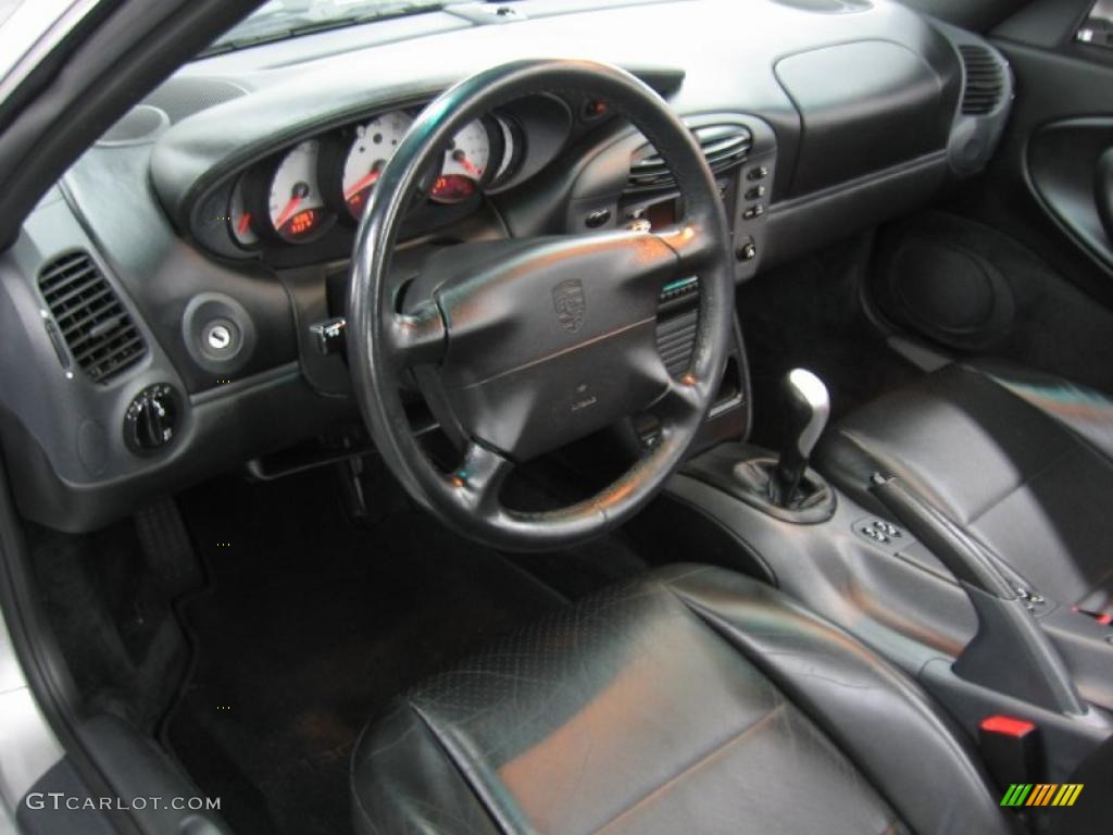Black Interior 1999 Porsche 911 Carrera Cabriolet Photo #43656595