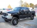 2003 Black Ford F250 Super Duty Lariat Crew Cab 4x4  photo #3