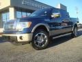 2010 Dark Blue Pearl Metallic Ford F150 Lariat SuperCrew 4x4  photo #2