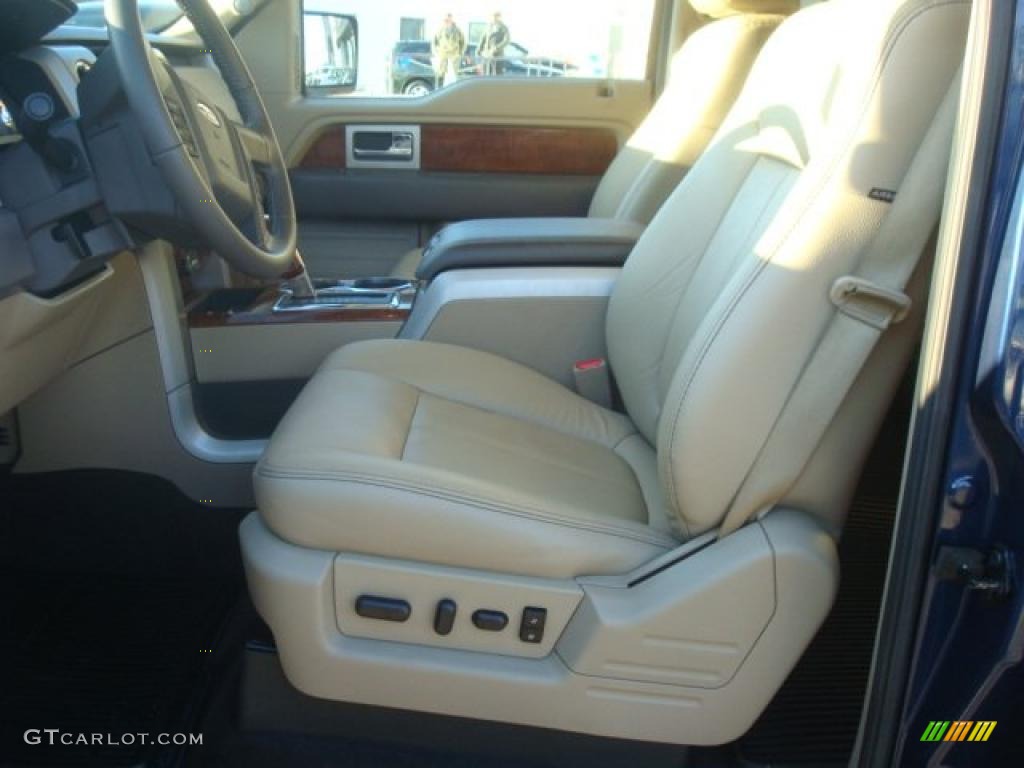 2010 F150 Lariat SuperCrew 4x4 - Dark Blue Pearl Metallic / Medium Stone photo #7
