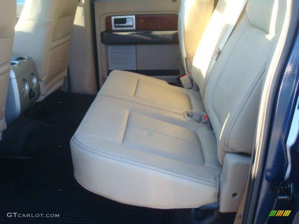 2010 F150 Lariat SuperCrew 4x4 - Dark Blue Pearl Metallic / Medium Stone photo #11