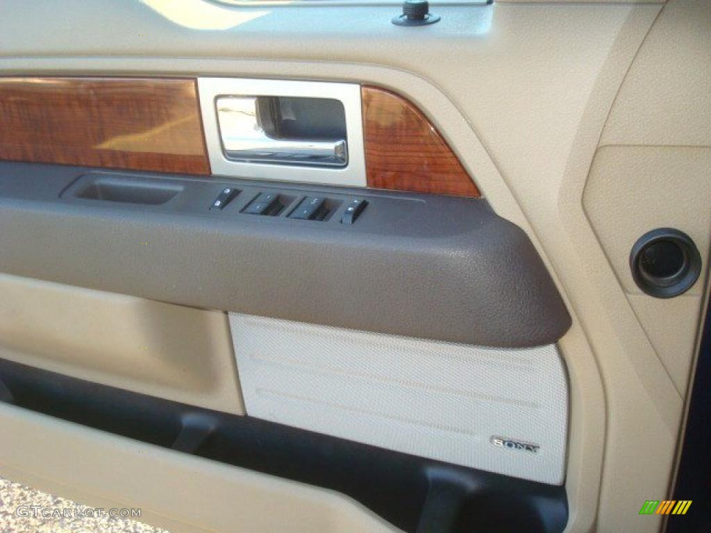 2010 F150 Lariat SuperCrew 4x4 - Dark Blue Pearl Metallic / Medium Stone photo #18