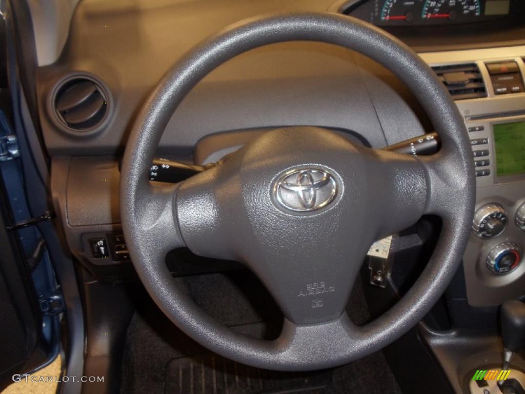 2010 Yaris Sedan - Pacific Blue Metallic / Dark Charcoal photo #12