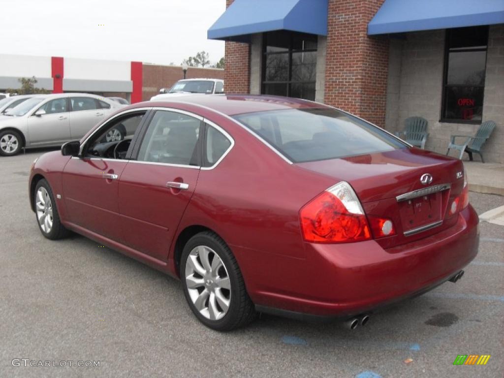 2006 M 35 Sedan - Crimson Roulette Pearl / Graphite photo #8