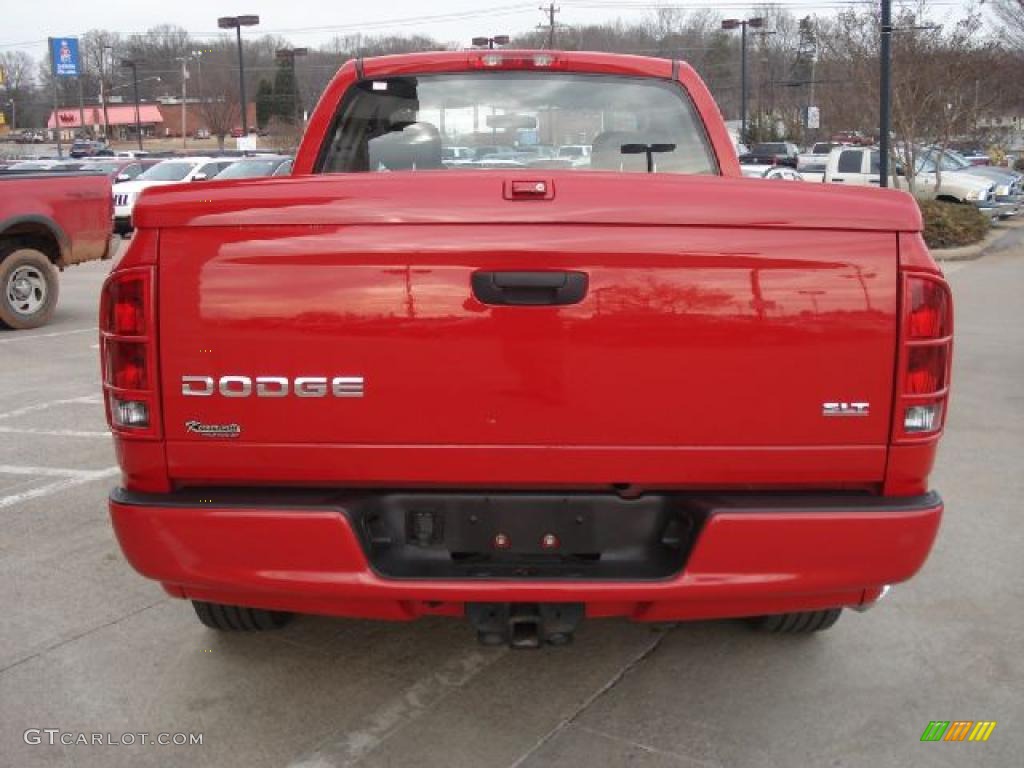 2004 Ram 1500 SLT Sport Quad Cab - Flame Red / Dark Slate Gray photo #4