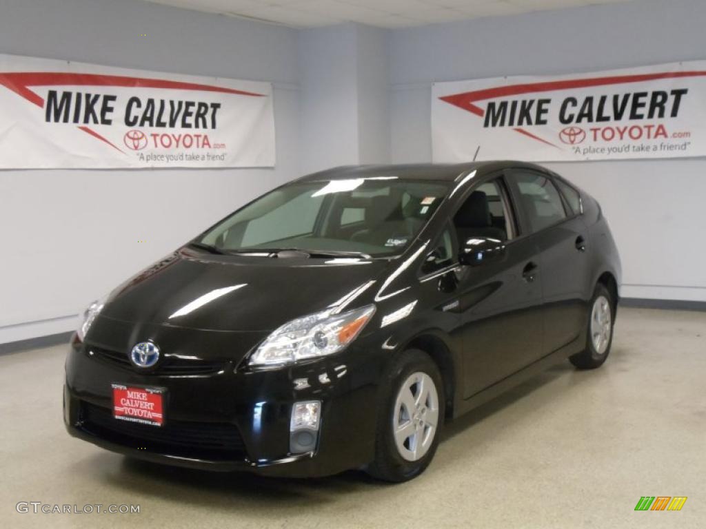 2010 Prius Hybrid II - Black / Dark Gray photo #1