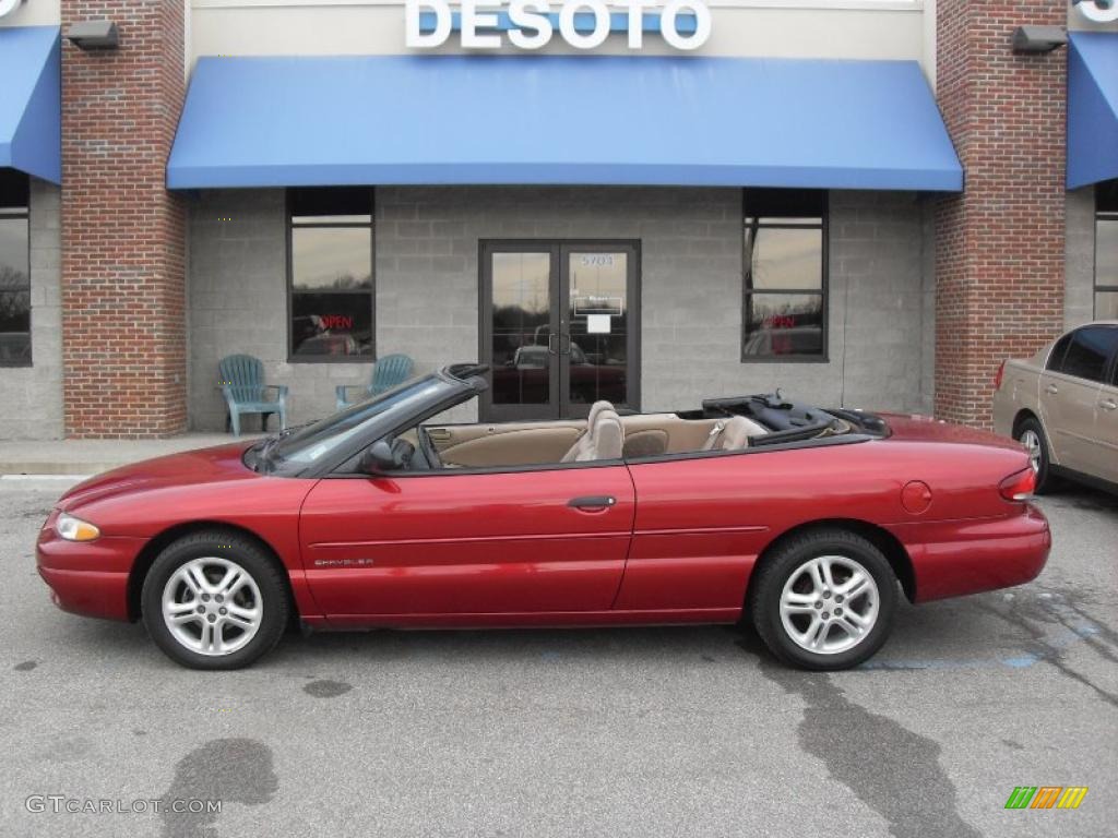 Deep Cranberry Pearl 2000 Chrysler Sebring JX Convertible Exterior Photo #43664175